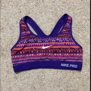 NIKE dri-fit small, pink sports bra.
